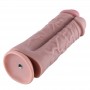 Подвійний дилдо для секс-машин Hismith 8.5″ Two Cocks One Hole Silicone Dildo