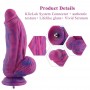 Фалоімітатор для секс-машин Hismith 9.45″ Silicone Fantasy Series Dildo, система кріплення KlicLok