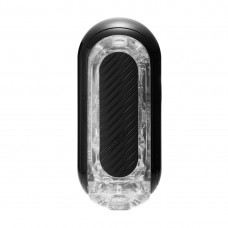 Мастурбатор Tenga Flip Zero Gravity Black, змінна інтенсивність стимуляції, розкладний