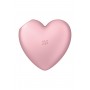 Вакуумний стимулятор-серце з вібрацією Satisfyer Cutie Heart Light Red