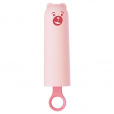 Вібратор CuteVibe Teddy Pink (Black Dildo), реалістичний вібратор під виглядом морозива