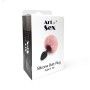 Силіконова анальна пробка М Art of Sex - Silicone Bunny Tails Butt plug, колір Чорний, діаметр 3,5 с