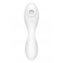 Вакуумний смарт-стимулятор із вібрацією Satisfyer Curvy Trinity 5 (White), керування зі смартфона