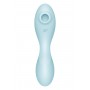 Вакуумний смарт-стимулятор із вібрацією Satisfyer Curvy Trinity 5 (Blue), керування зі смартфона