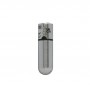 Віброкуля PowerBullet First-Class Bullet 2.5″ with Key Chain Pouch, Silver, 9 режимів вібрації