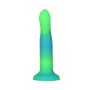 Фалоімітатор, що світиться в темряві, ADDICTION Rave 8″, Glow in the Dark Dildo Blue Green, 20,3 см