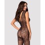 Бодістокінг Obsessive Bodystocking F234 S/M/L, абстрактний малюнок, глибоке декольте