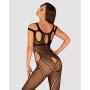 Бодістокінг Obsessive Bodystocking G322 S/M/L, фантасмагорично-силуетний крій