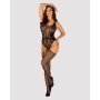 Бодістокінг Obsessive Bodystocking G324 S/M/L black, силуетний малюнок