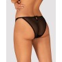 Напівпрозорі трусики з підвіскою Obsessive Ivannes panties black L/XL, чорні