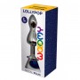 Металева анальна пробка Wooomy Lollypop Double Ball Metal Plug Blue L діаметр 3,5 см, довжина 10,5см