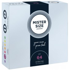 Презервативи Mister Size - pure feel - 64 (36 condoms), товщина 0,05 мм
