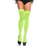 Leg Avenue Opaque Nylon Thigh Highs OS Neon Green