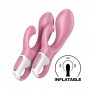 Вібратор-кролик Satisfyer Air Pump Bunny 2, надувається