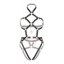 Leg Avenue Heart ring harness teddy Black M