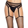 Leg Avenue Net stockings with garter belt Black O/S