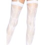 Leg Avenue butterfly backseam thigh highs White O/S