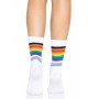 Leg Avenue Pride crew socks Rainbow