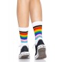 Leg Avenue Pride crew socks Rainbow