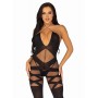 Leg Avenue Illusion halter bodystocking Black O/S