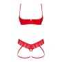 Комплект Obsessive Ingridia 2-pcs crotchless set XS/S