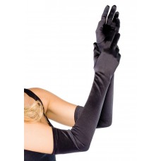 Довгі рукавички Leg Avenue Extra Long Satin Gloves black