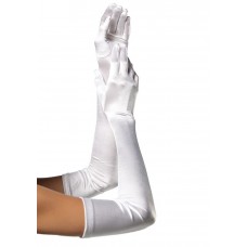 Довгі рукавички Leg Avenue Extra Long Satin Gloves white