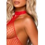 Бодістокінг Leg Avenue Racer neck bodystocking Red