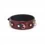 Нашийник з повідцем Liebe Seele Wine Red Collar and Leash