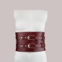 Шкіряний пояс для бондажу Liebe Seele Wine Red Waist Cuff L Size