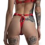 Трусики з натуральної шкіри Feral Feelings - String Bikini Red