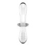 Дилдо Satisfyer Double Crystal (Transparent) (м'ята упаковка!!!)