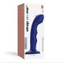 Насадка для страпону з подвійною точковою пульсацією Strap-On-Me TAPPING DILDO WAVE - NIGHT BLUE