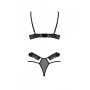 Комплект DOLLY SET WITH OPEN BRA black XXL/XXXL Passion