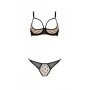 Комплект MARINA SET WITH OPEN BRA beige L/XL - Passion