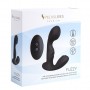 Вибромассажер простаты S Pleasures Premium FUZZY, черный, с рельефом, 10 режимов вибрации, нагрев