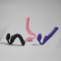 Безремінний страпон Strap-On-Me Rose M, повністю регульований, діаметр 3,3 см