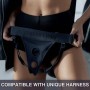 Безремінний страпон з вібрацією Strap-On-Me Vibrating Fuchsia M, діаметр 3,8 см, пульт ДК, регульований