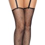 Панчохи Leg Avenue Daisy Dot Fishnet Stockings One Size Black
