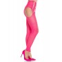 Колготки Leg Avenue Seamless Opaque Footless Suspender Hose One Size Neon Pink