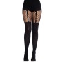 Колготки Leg Avenue Garter Illusion Tights with Net Detail One Size Black