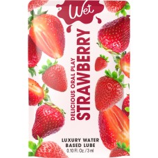 Распродажа!!! Пробник Wet Oral Play Strawberry 3 мл (срок 03.2026)