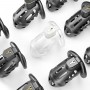Клетка для пениса LOCKINK SEVANDA Plastic Penis Chastity Cage, черная, 3 кольца разных размеров