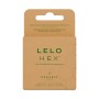Презервативи LELO HEX Condoms Organic 3 Pack, тонкі та суперміцні