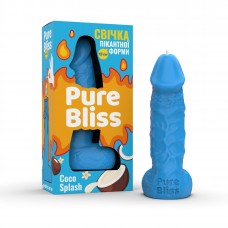 Ароматное свеча пикантной формы Pure Bliss Blue Coco Splash (Кокосовое молоко) 15 см