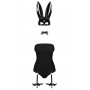 Эротический костюм кролика Obsessive Bunny costume S/M black (мятая упаковка!!!)