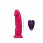 Фаллоимитатор с вибрацией SilexD Henry Vibro Pink (MODEL 2 size 7in) + LRS, диаметр 4,4 см