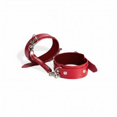 Наручники из экокожи Art of Sex - Eva, цвет красный