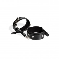 Наручники из экокожи Art of Sex - Eva, цвет черный