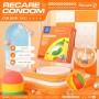 Презервативы Recare Color Fruit Flavour Condoms 3 шт, ароматы: мята, банан, клубника